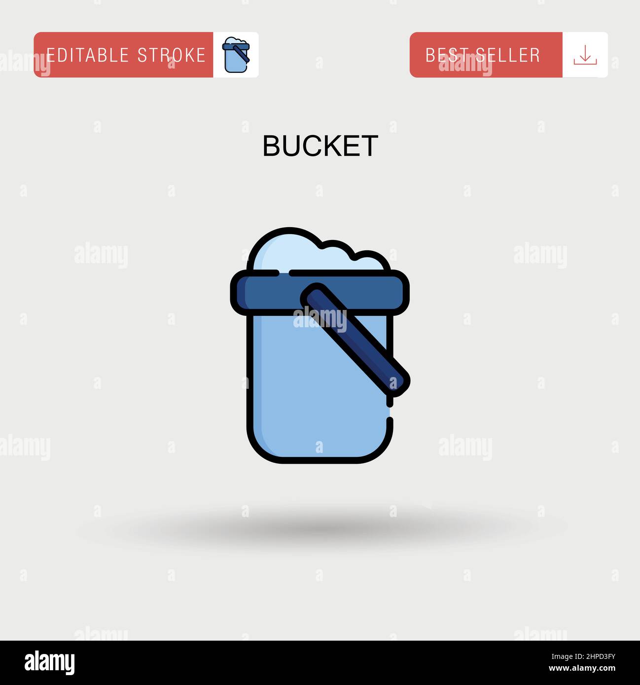 Icon bucket Stock Vector Images - Alamy