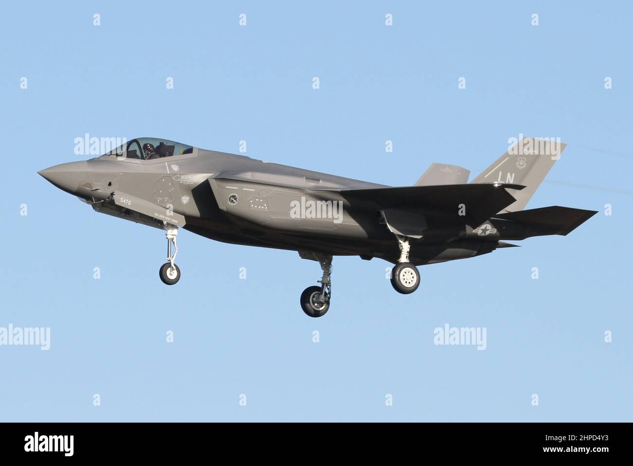 USAFE F-35A Lightning II from the newly reformed 495th Fighter Squadron ...