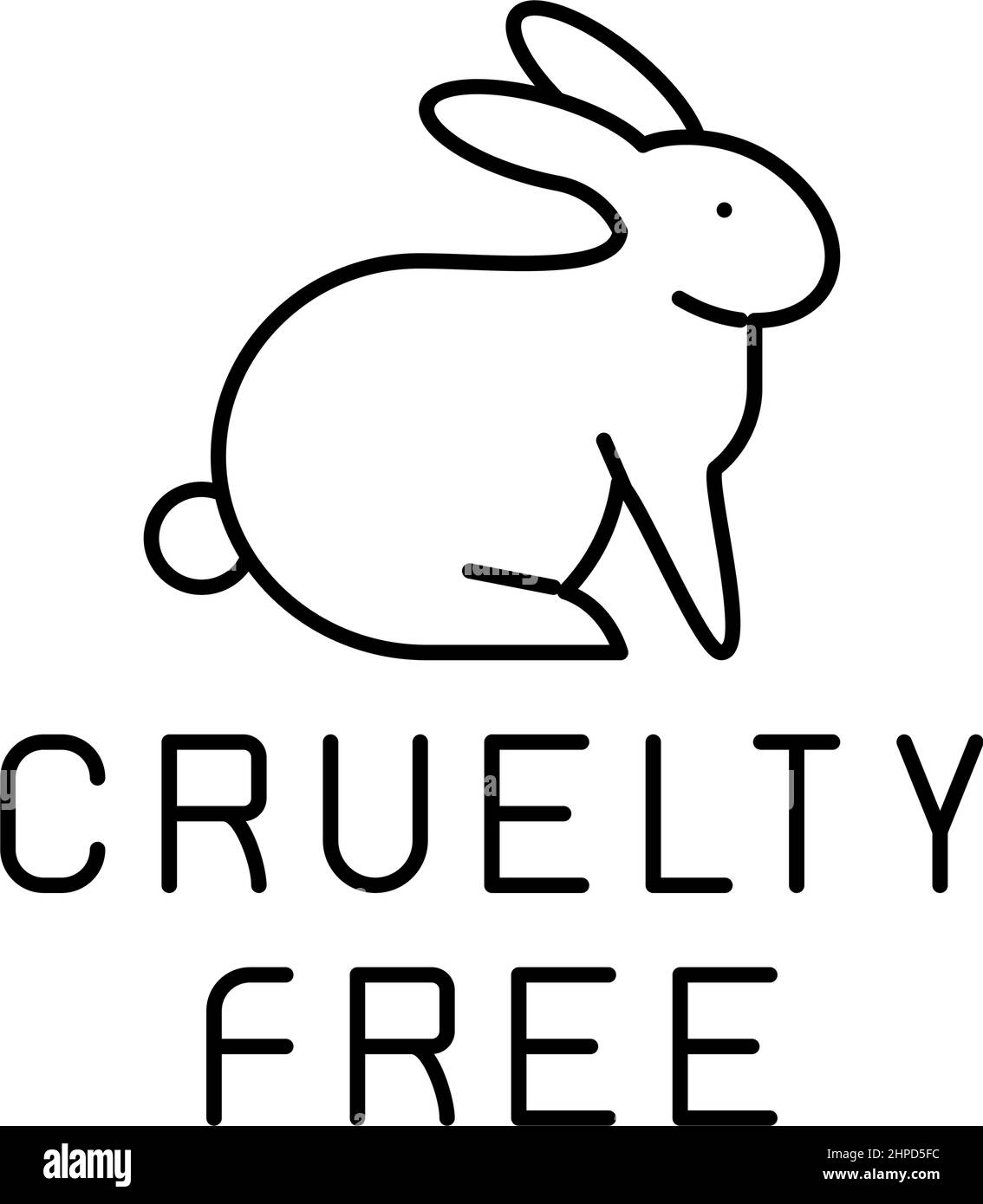 cruelty free line icon vector illustration Stock Vector Image & Art Alamy