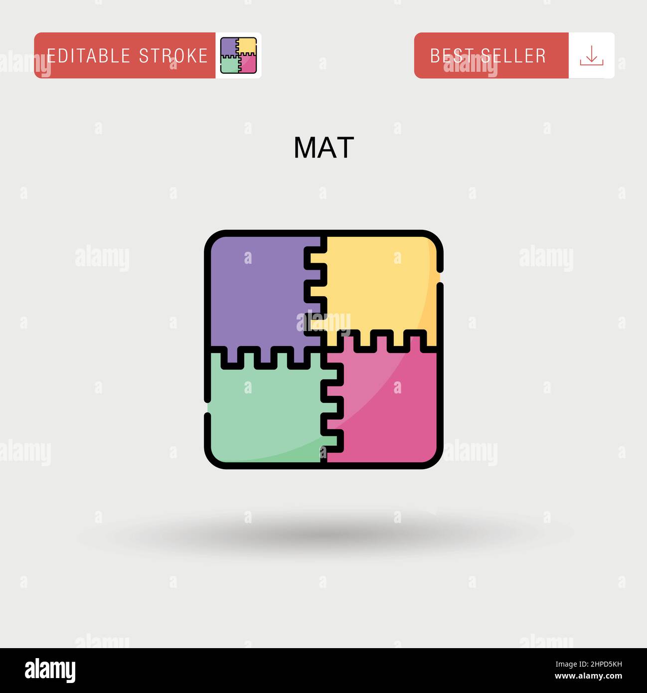 Mat Simple vector icon Stock Vector Image & Art Alamy