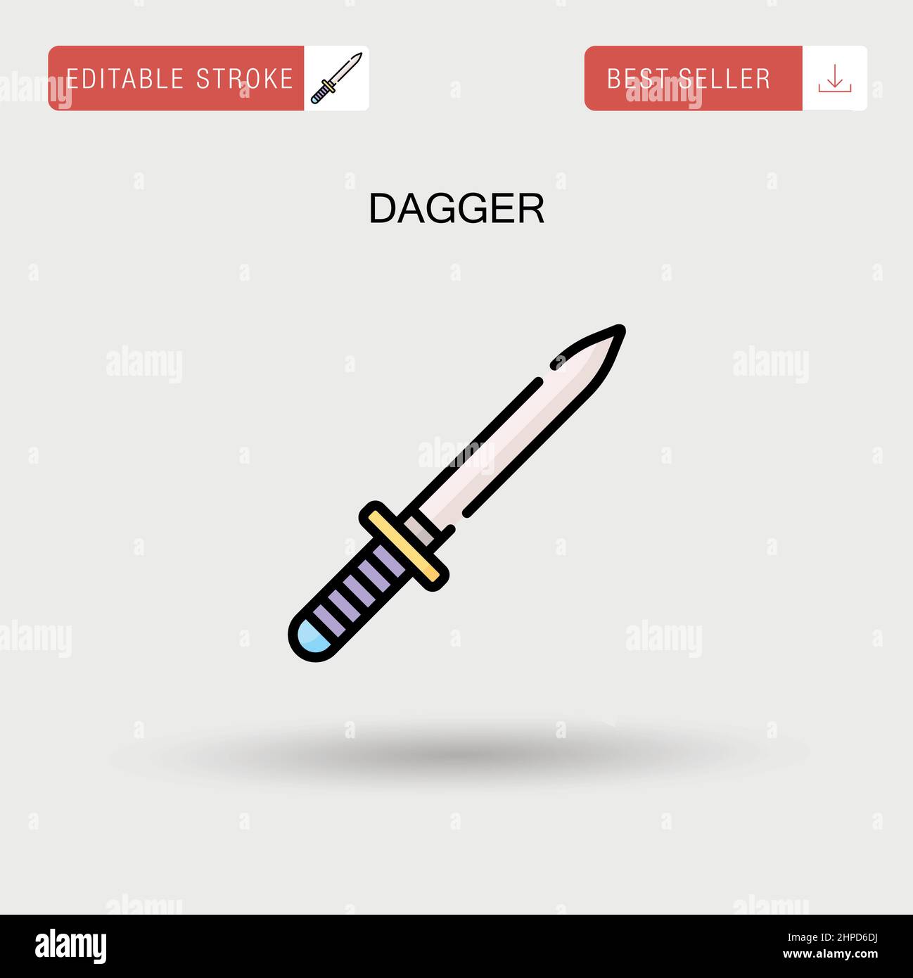 Dagger icon simple element Stock Vector Images - Alamy