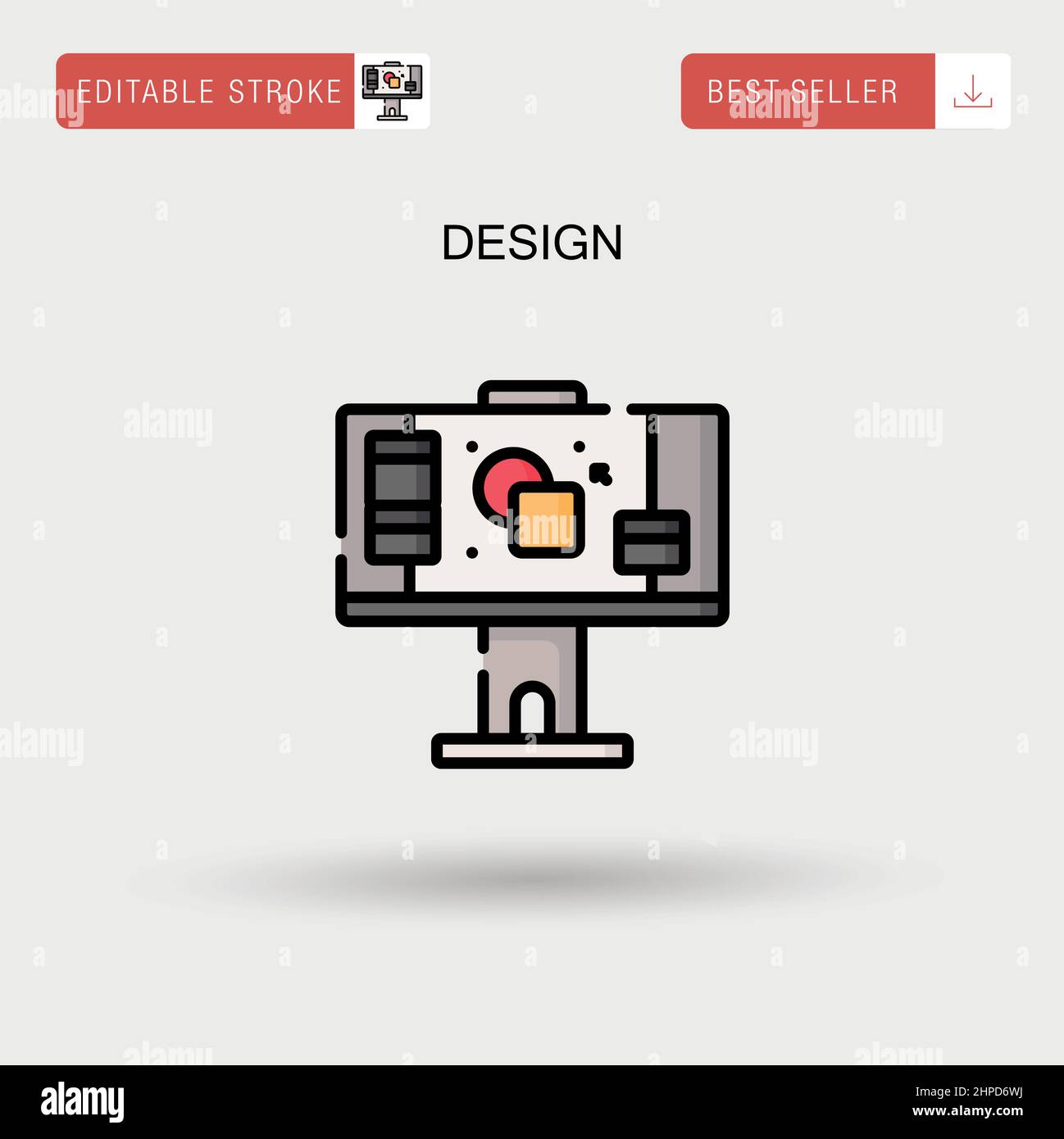 Design Simple vector icon Stock Vector Image & Art - Alamy