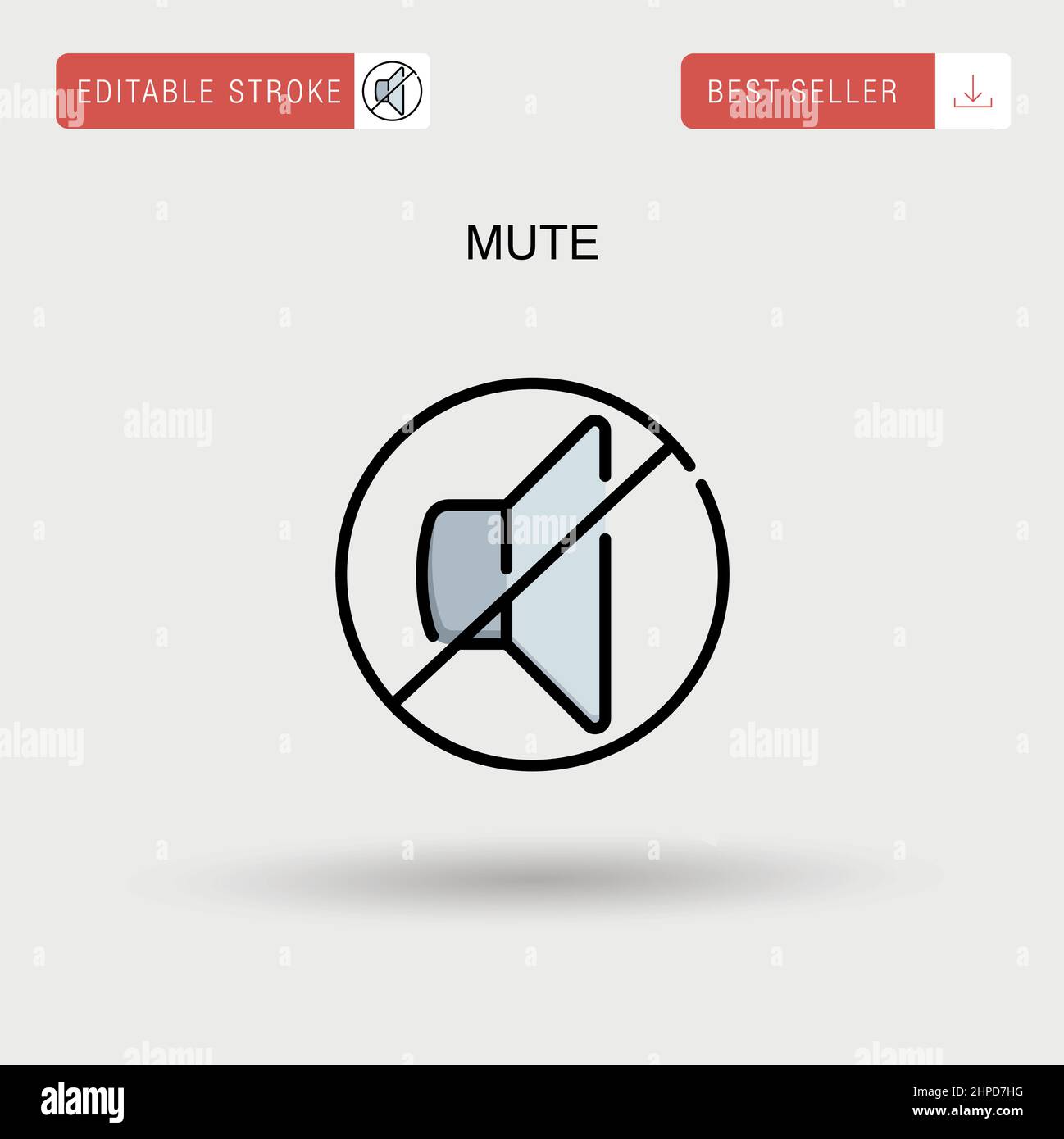 Mute icon vector hires stock photography and images Alamy