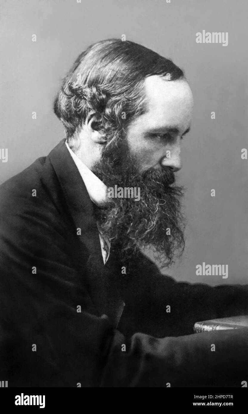 James Clerk Maxwell (1831-1879), Scottish mathematician and physicist responsible for the classical theory of electromagnetic radiation, which was the first theory to describe electricity, magnetism and light as different manifestations of the same phenomenon. Stock Photo