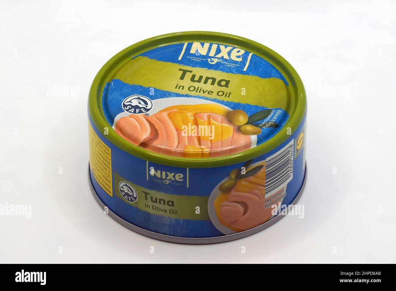 Tuna in olive oil, canned tuna Stock Photo Alamy