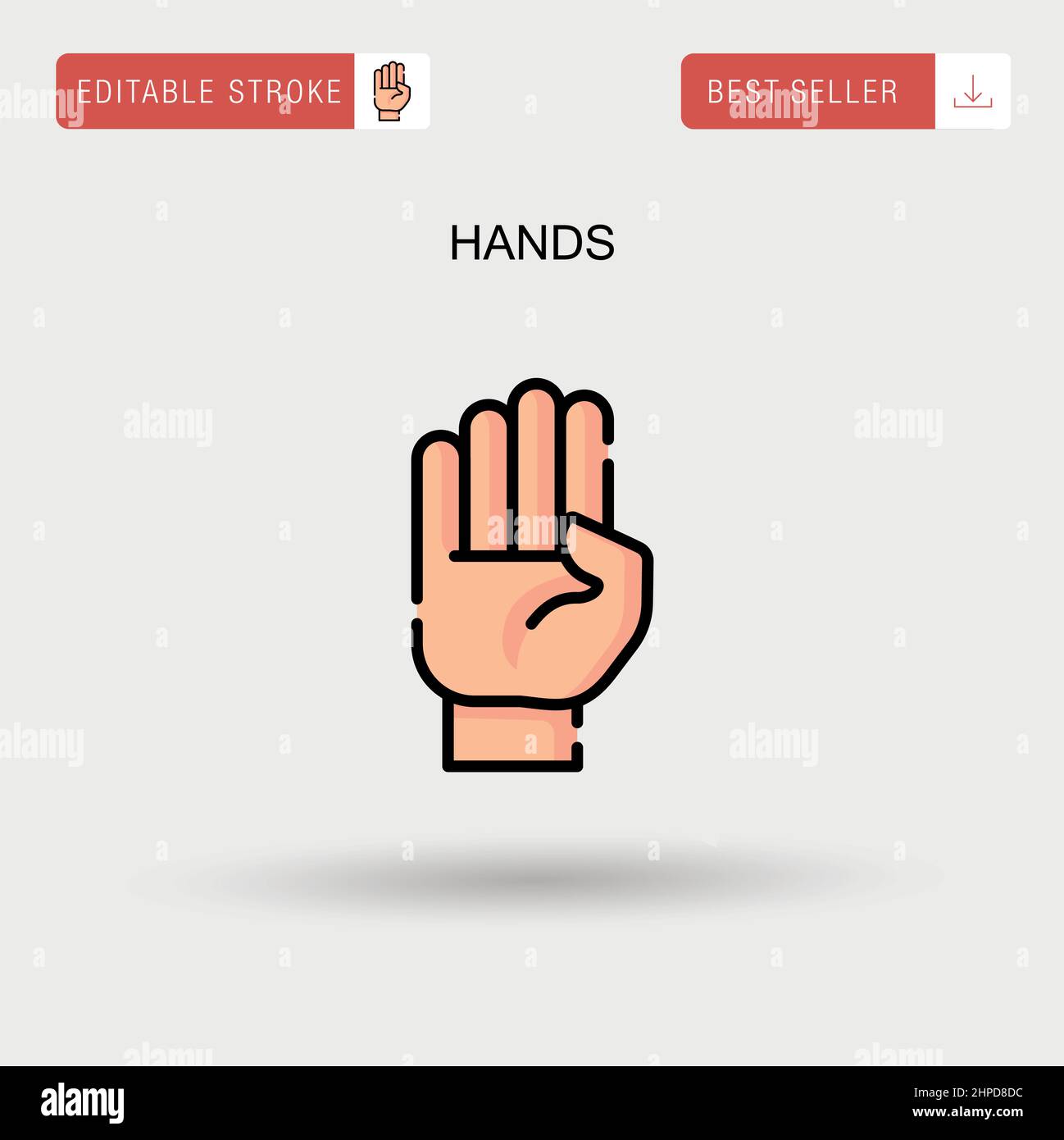 Hands Simple vector icon Stock Vector Image & Art - Alamy