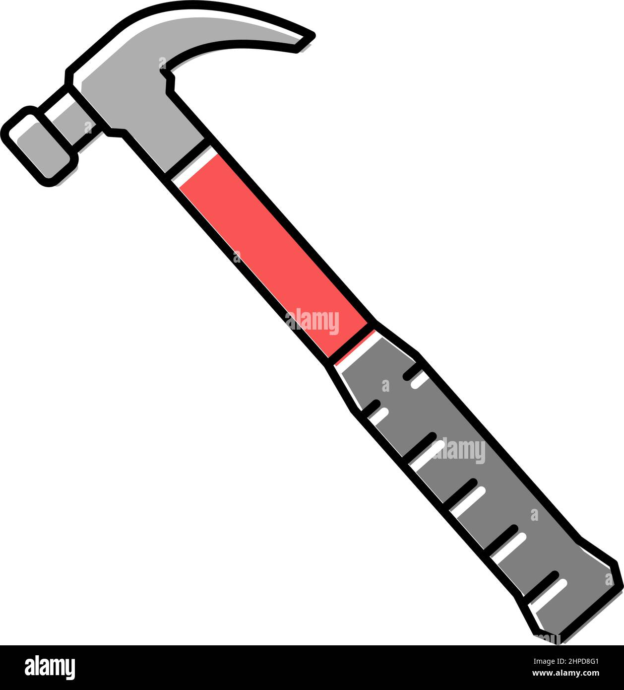 claw hammer tool color icon vector illustration Stock Vector Image ...