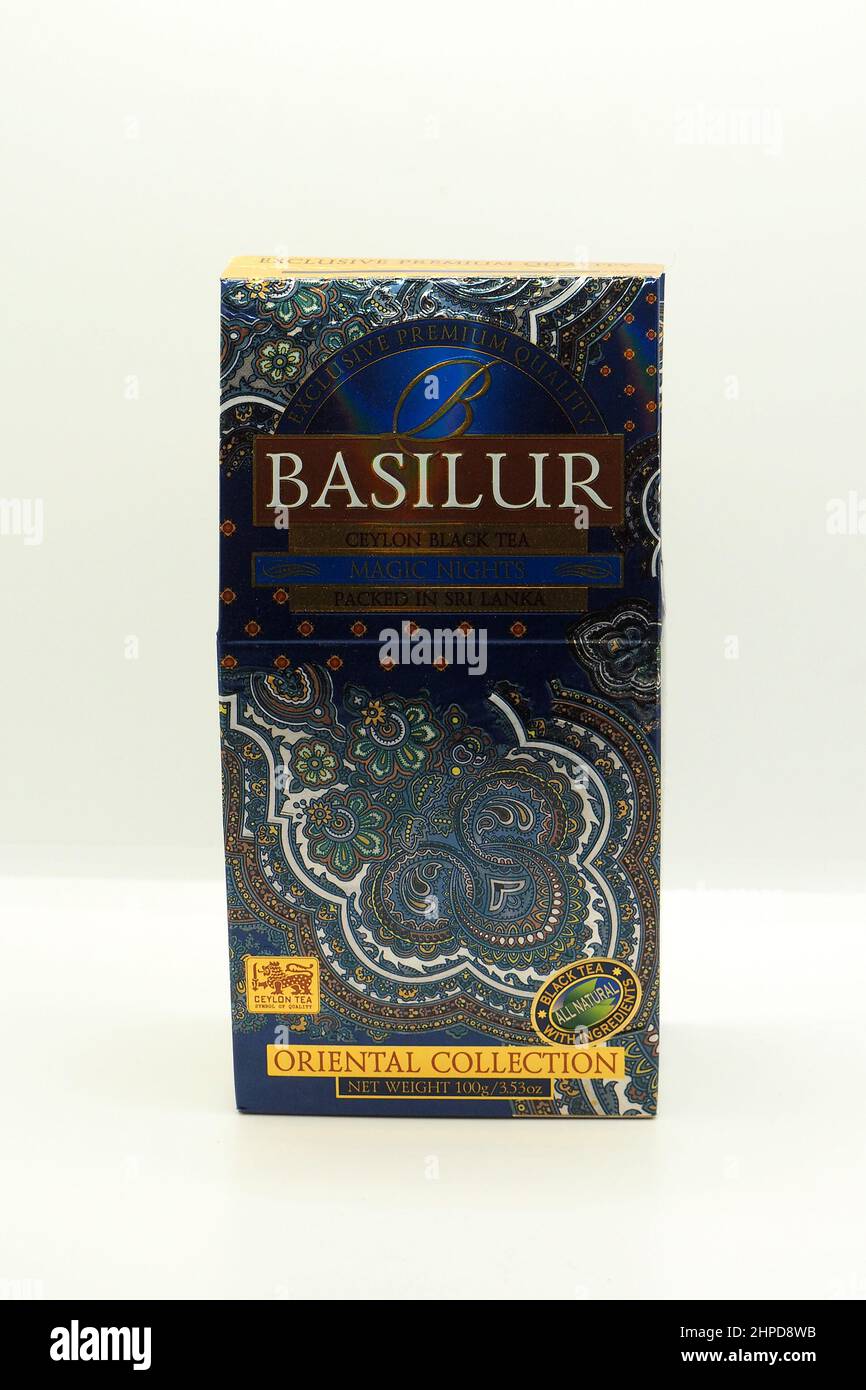 Basilur premium Ceylon Tea, Srí Lanka, Asia Stock Photo - Alamy