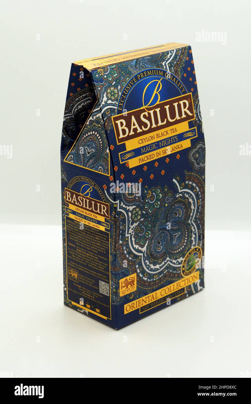 Basilur premium Ceylon Tea, Srí Lanka, Asia Stock Photo - Alamy