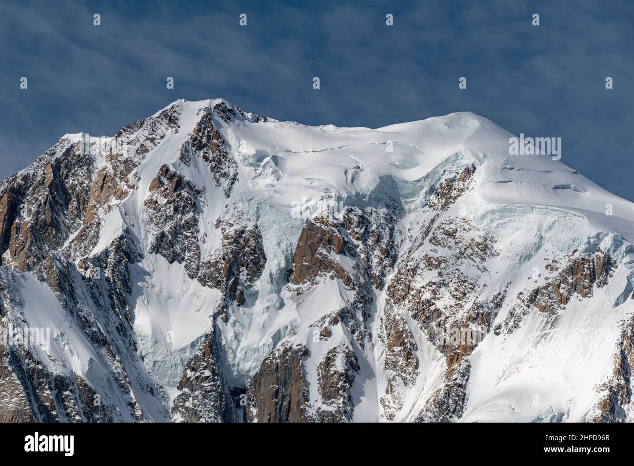The summit of Mont Blanc, tallest mountain in Europe Stock Photo Alamy