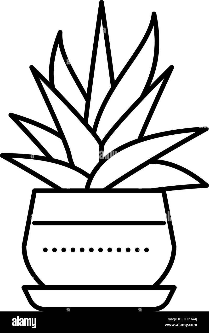 domestic plant line icon vector illustration Stock Vector Image & Art ...