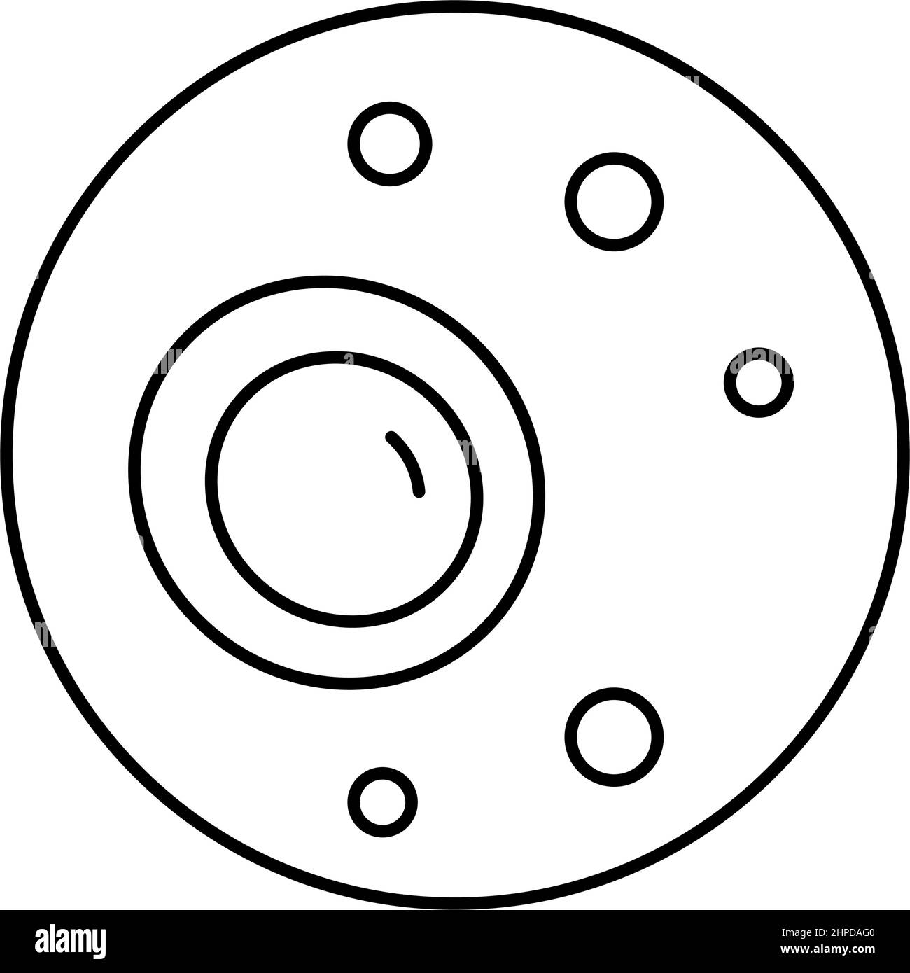 nodular skin disease line icon vector illustration Stock Vector Image ...