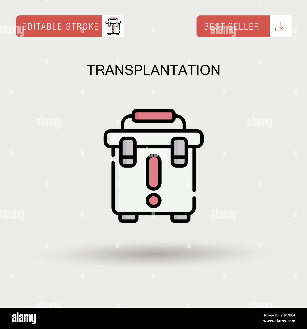 Transplantation Simple vector icon. Stock Vector