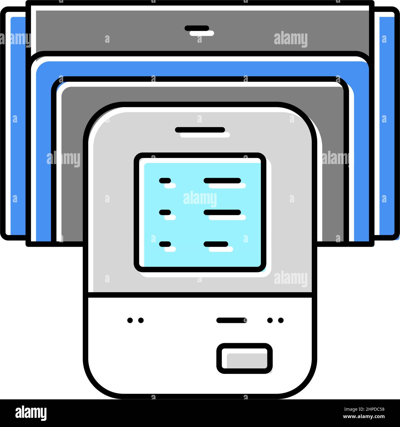 pressure monitor medical color icon vector illustration Stock Vector ...