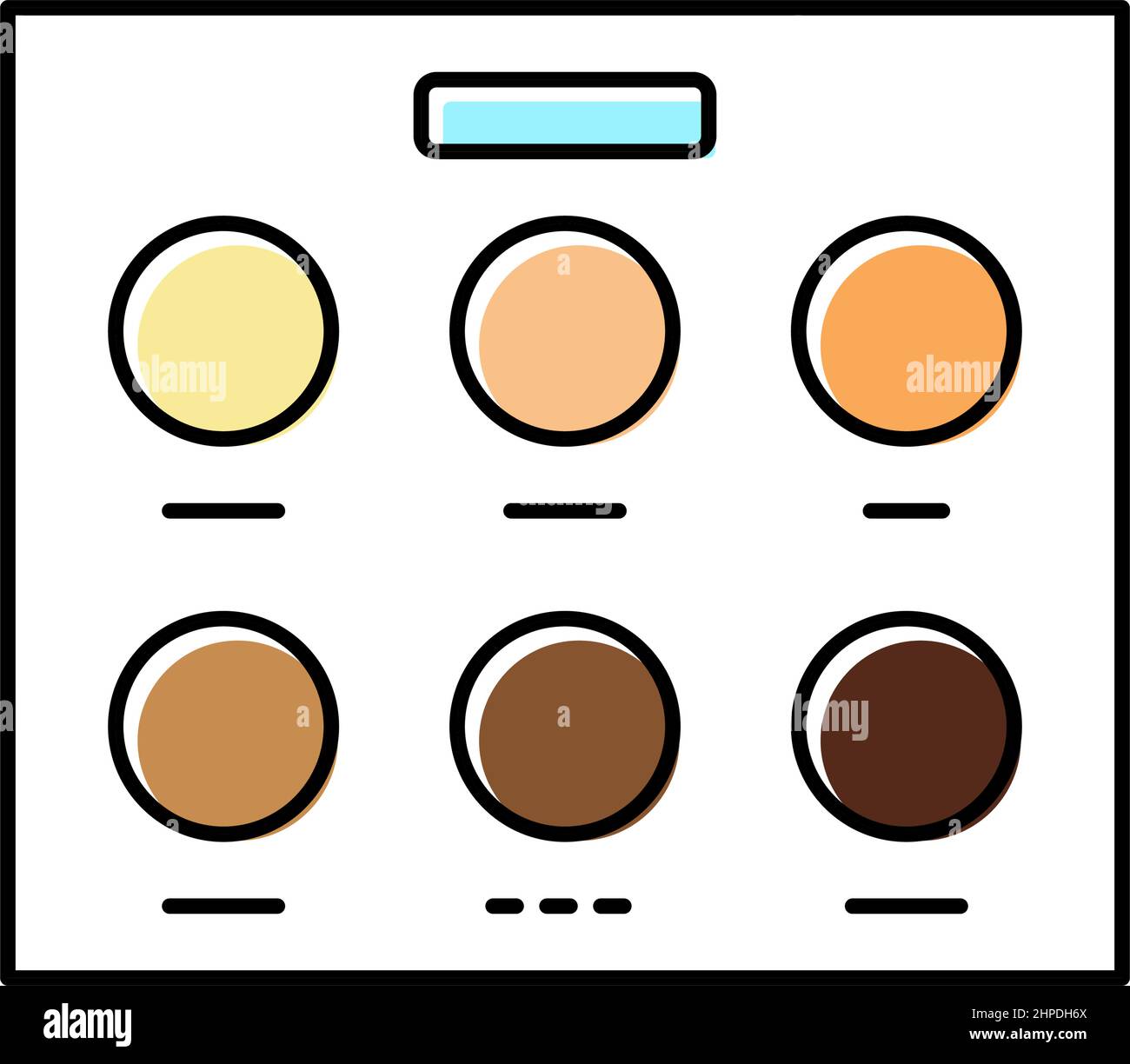skin palette color icon vector illustration Stock Vector