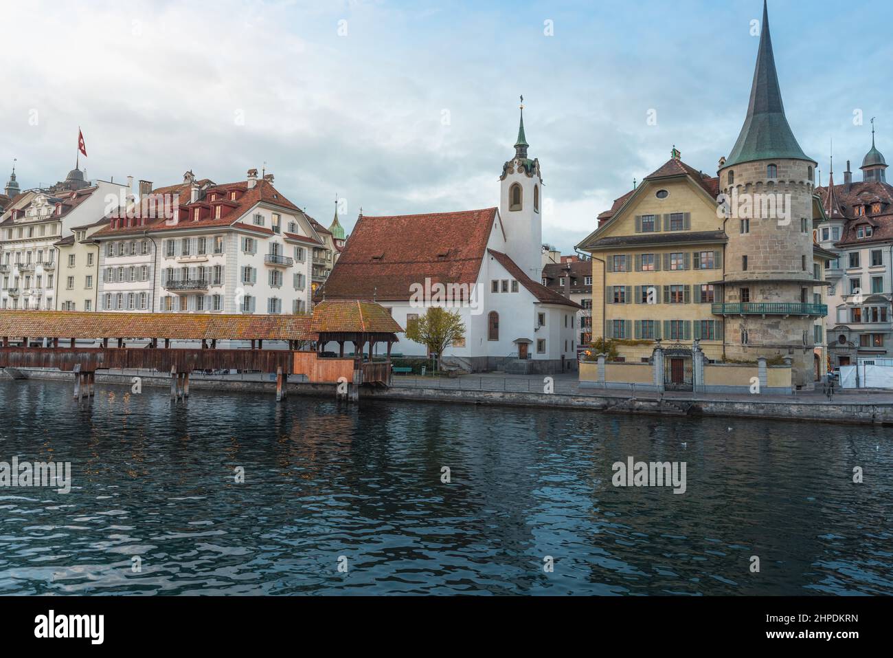 St Peters Chapel (Peterskapelle) - Lucerne, Switzerland Stock Photo