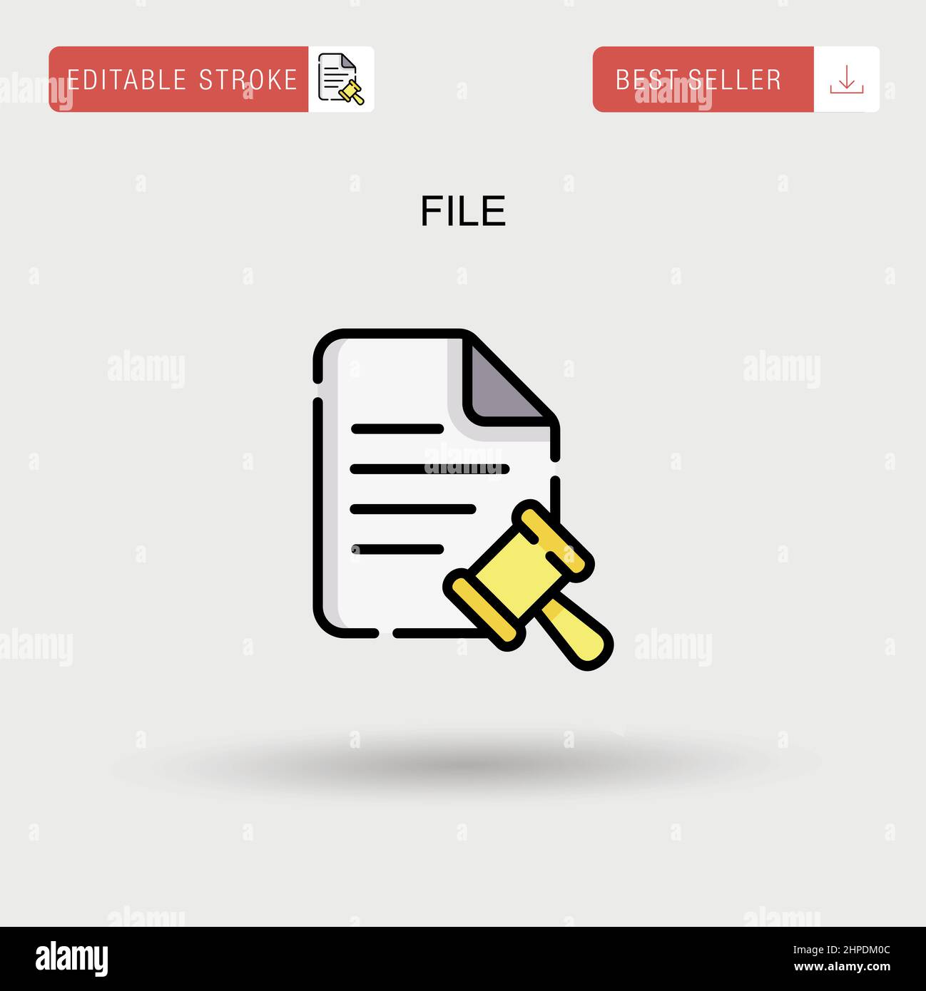 File Simple vector icon Stock Vector Image & Art - Alamy
