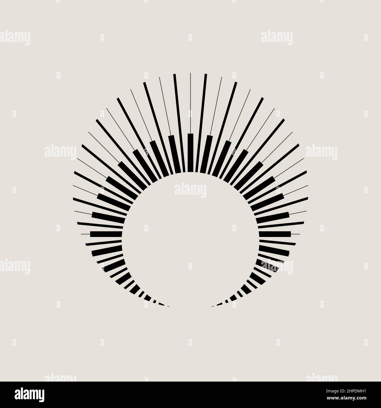 Retro logo element with rays Stock Vector