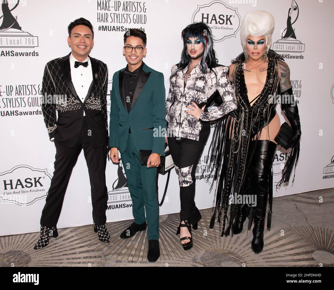 19 February 2022 - Los Angeles, California - (L-R) Adbiel Urcullu ...