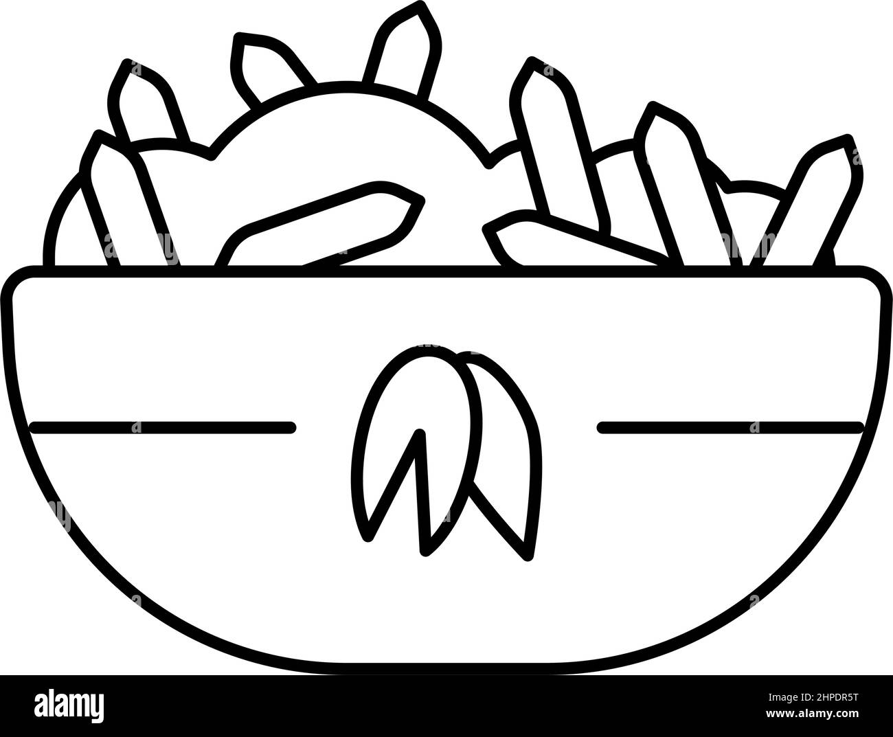 cooked oatmeal breakfast line icon vector illustration Stock Vector
