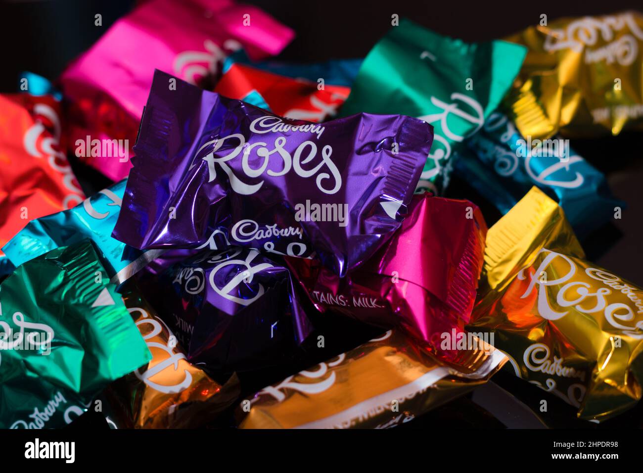 A selection of Cadburys roses Stock Photo