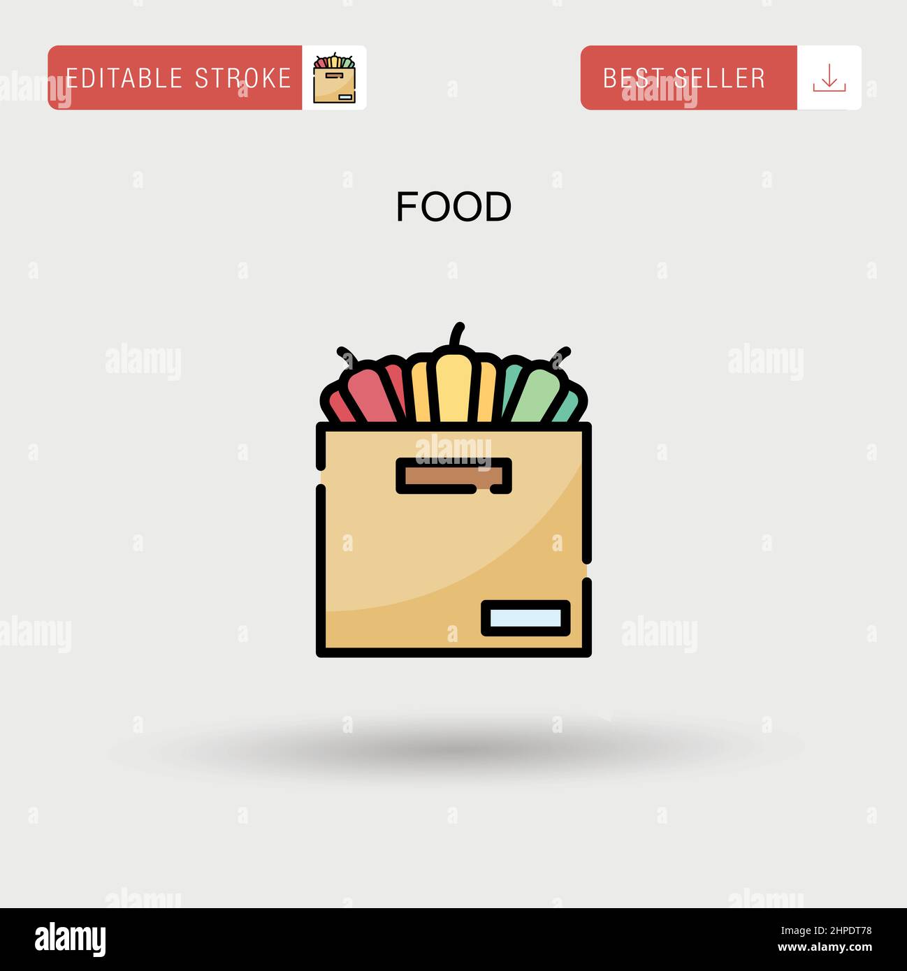 Top view healthy food Stock Vector Images - Alamy
