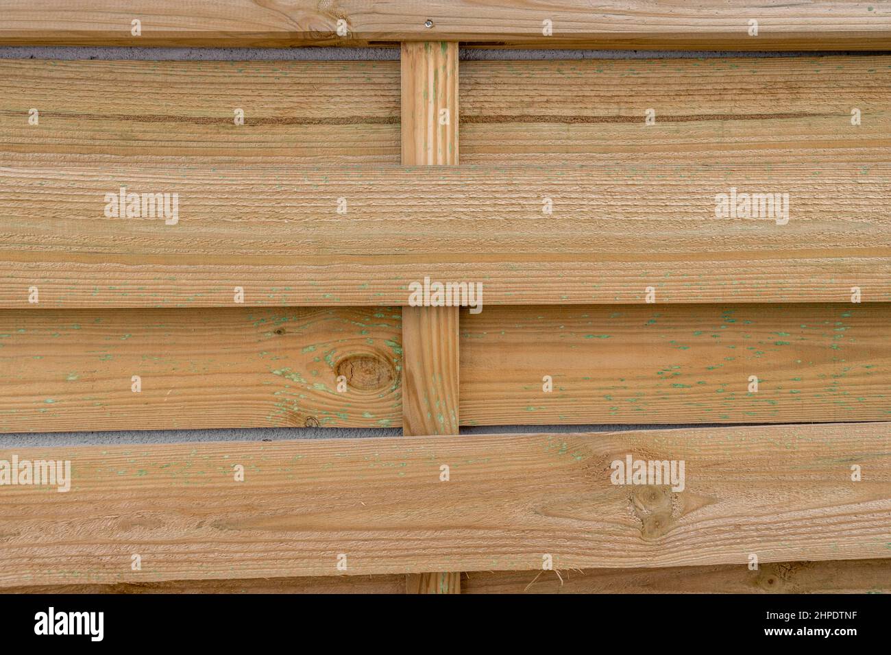 untreated garden lattice boards. Vector wood texture background Stock