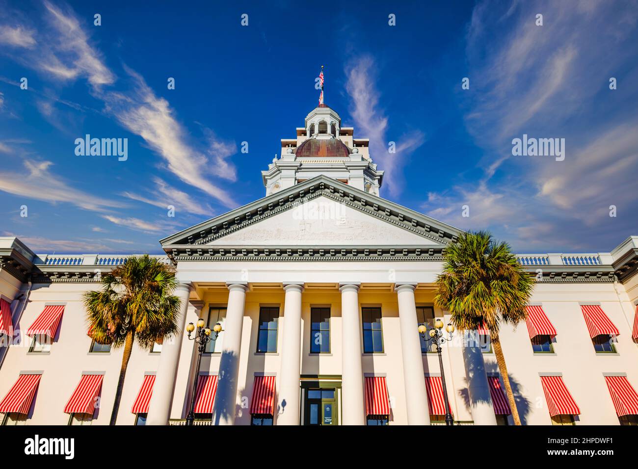 Facade of Florida State Capitol building in Tallahassee Stock Photo