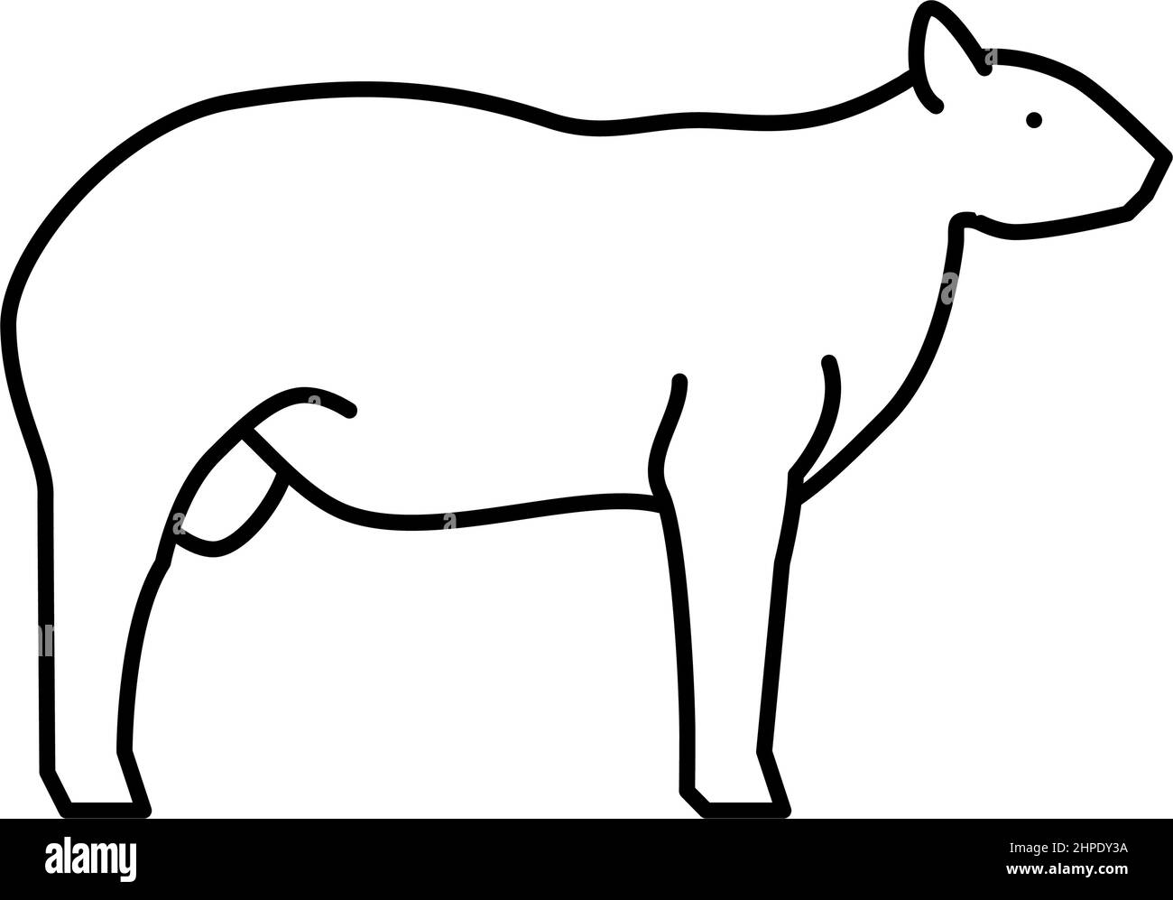 texel sheep line icon vector illustration Stock Vector Image & Art - Alamy