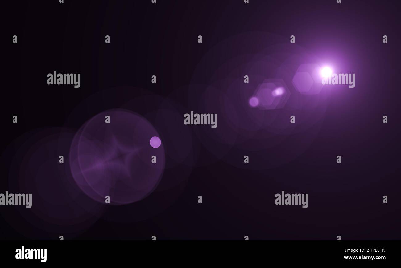 Lens Flare light over background. Easy to add overlay or screen filter