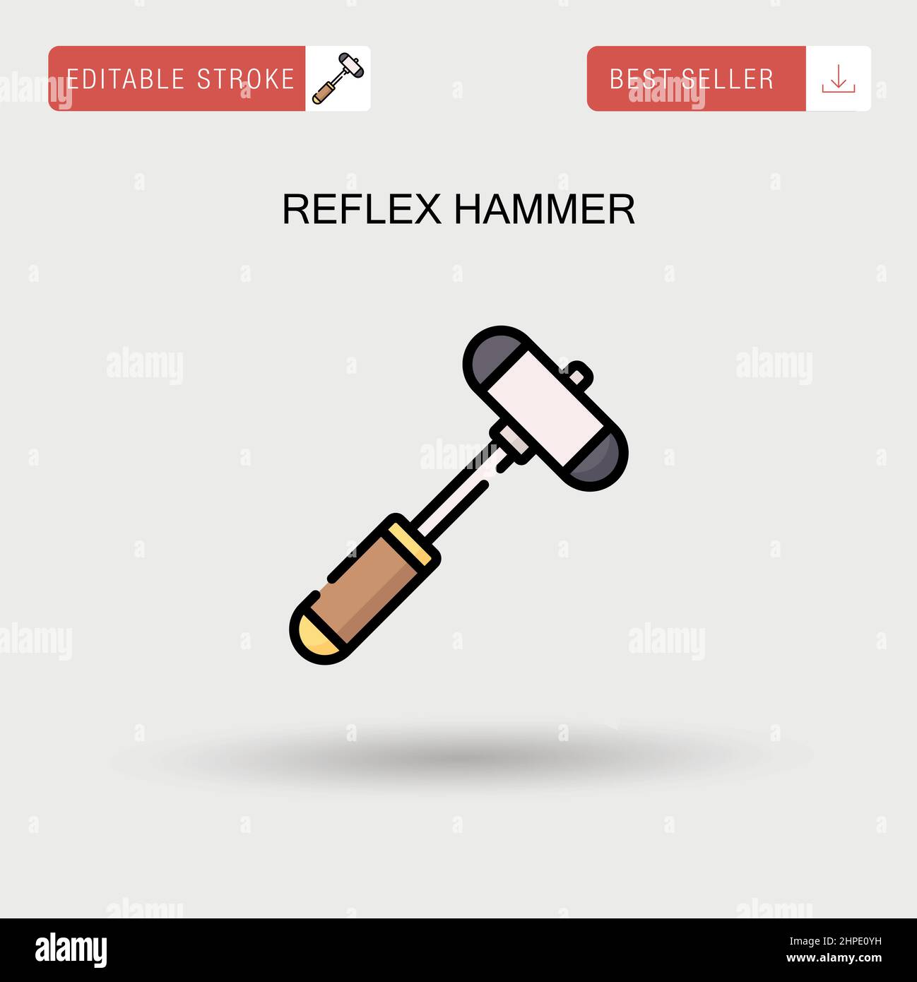 Reflex hammer Simple vector icon Stock Vector Image & Art Alamy