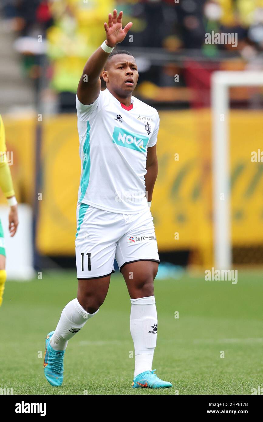 Chiba Japan 19th Feb 22 Brenner Grulla Football Soccer 22 J2 League Match Between Jef United Chiba 0 1 Iwate Grulla Morioka At Fukuda Denshi Arena In Chiba Japan Credit Naoki Nishimura Aflo
