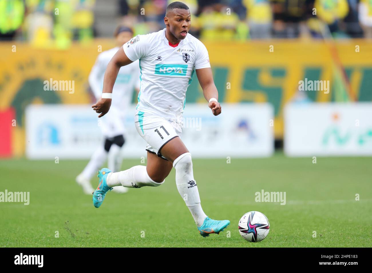 Chiba Japan 19th Feb 22 Brenner Grulla Football Soccer 22 J2 League Match Between Jef United Chiba 0 1 Iwate Grulla Morioka At Fukuda Denshi Arena In Chiba Japan Credit Naoki Nishimura Aflo
