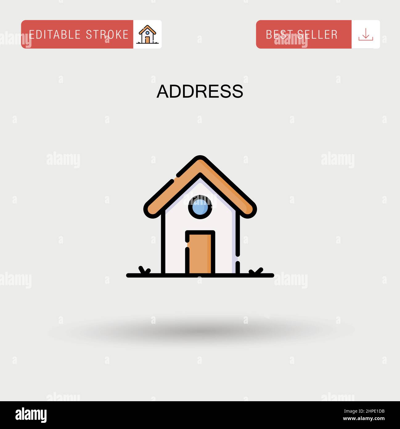 Address Simple vector icon Stock Vector Image & Art - Alamy
