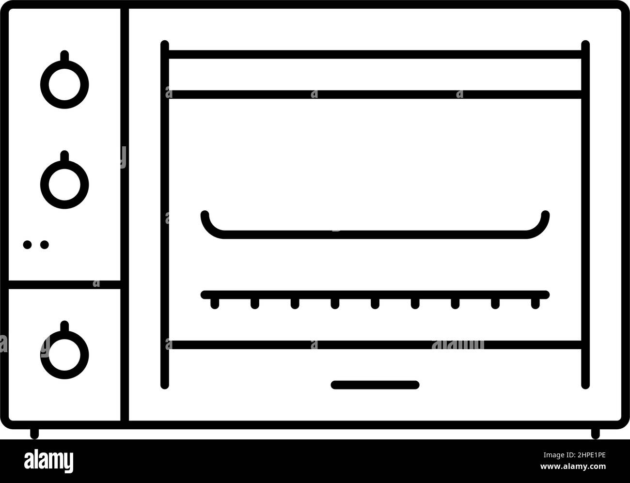 oven appliance line icon vector illustration Stock Vector Image & Art ...