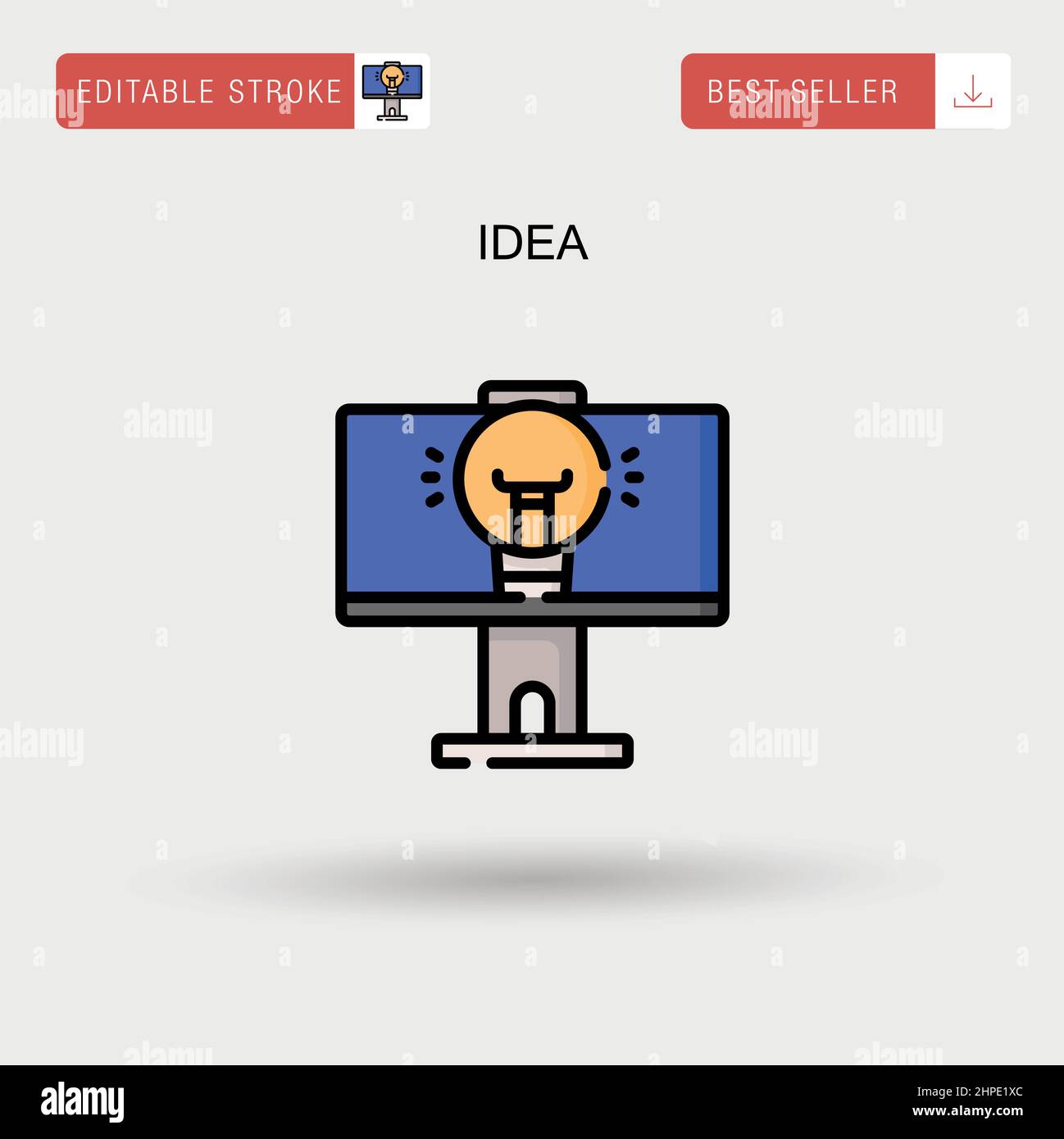 Idea Simple vector icon Stock Vector Image & Art - Alamy