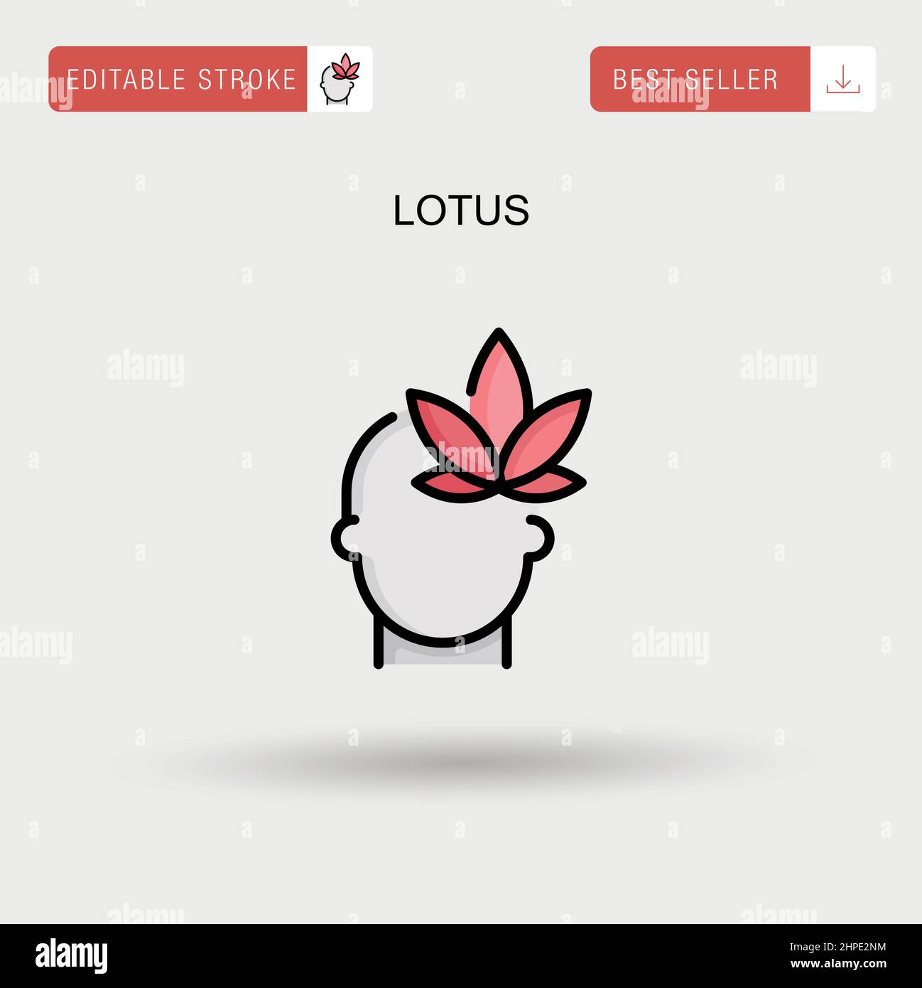 Lotus Simple vector icon Stock Vector Image & Art - Alamy