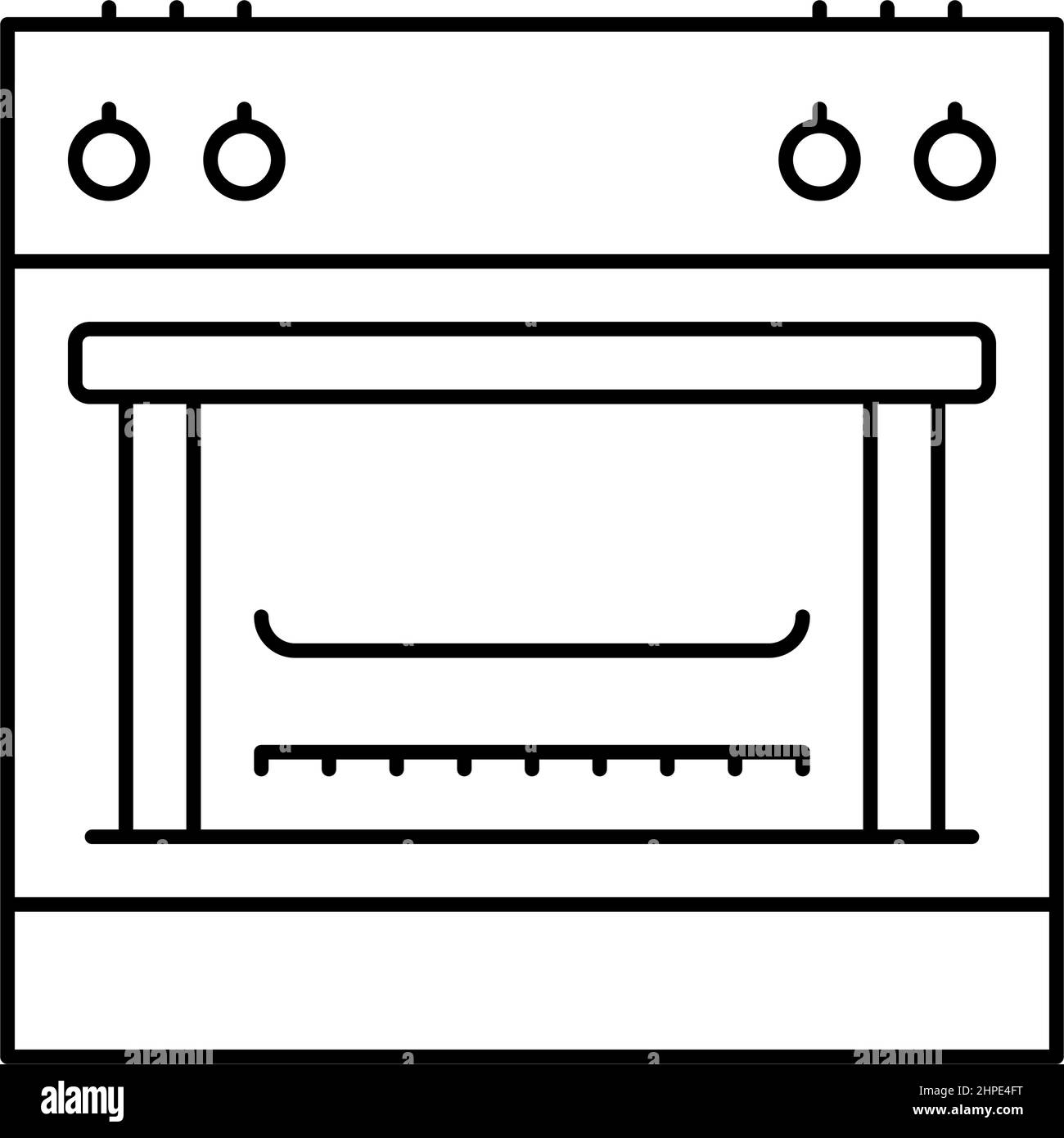 gas range line icon vector illustration Stock Vector Image & Art Alamy