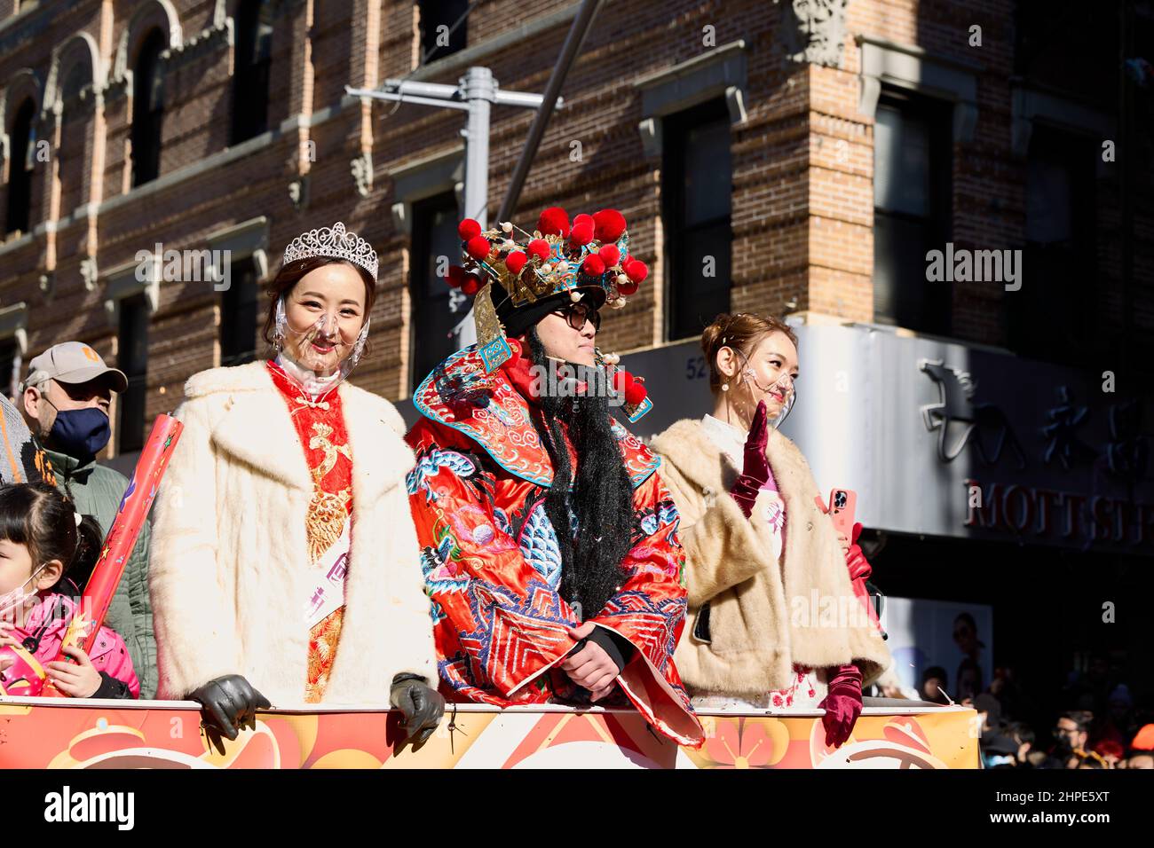 New York, New York, USA. 20th Feb, 2022. Chinese Lunar New Year Parade celebration Chinatown NYC. (Credit Image: © Mark J. Sullivan/ZUMA Press Wire) Stock Photo
