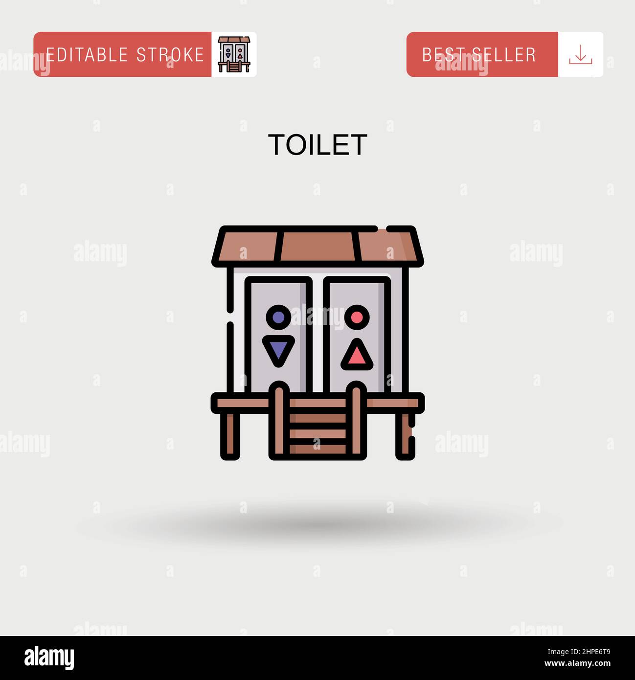 Toilet Simple vector icon Stock Vector Image & Art Alamy