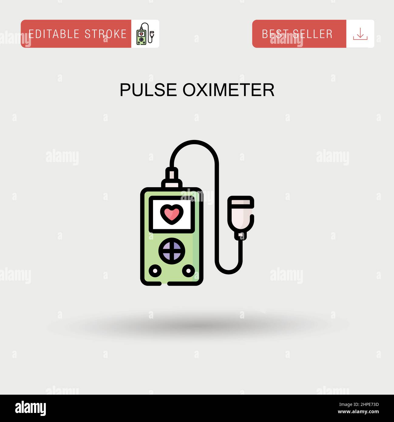 Pulse oximeter Simple vector icon Stock Vector Image & Art Alamy