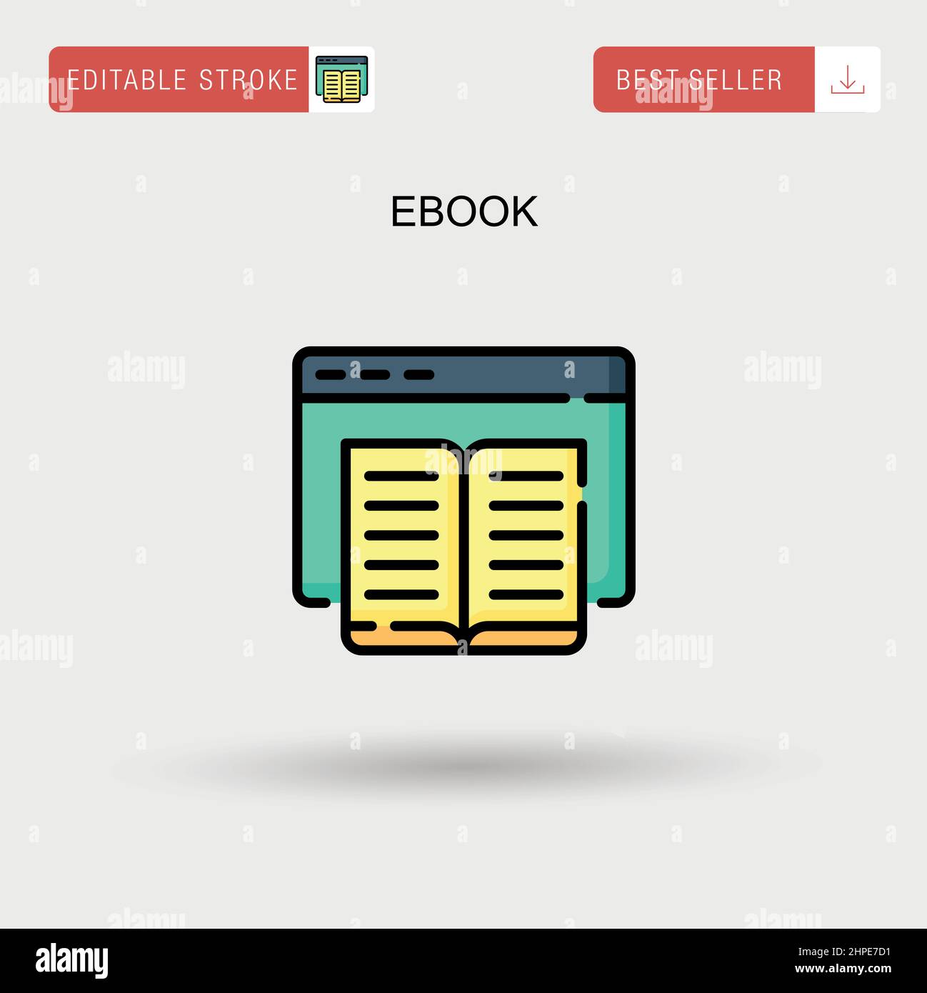 Ebook reader illustration Stock Vector Images - Alamy