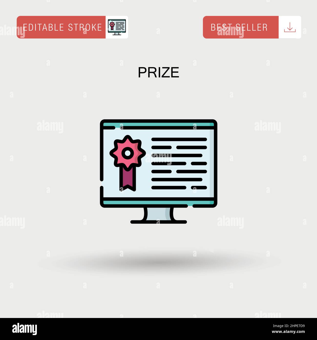 Prize Simple vector icon Stock Vector Image & Art - Alamy