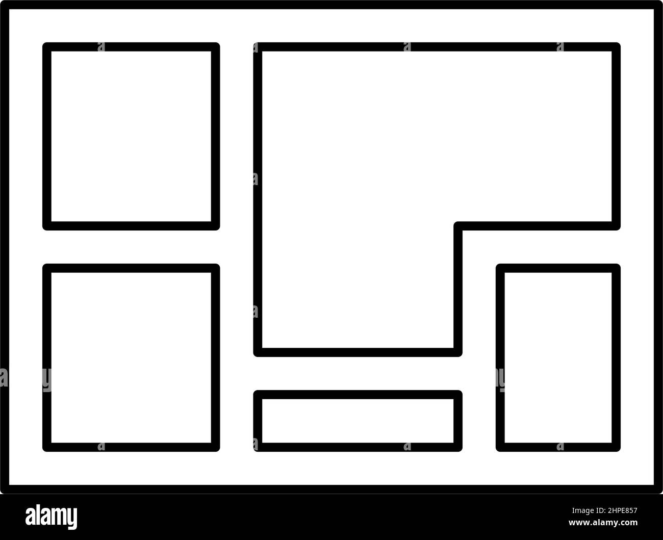 foundation concrete line icon vector illustration Stock Vector Image