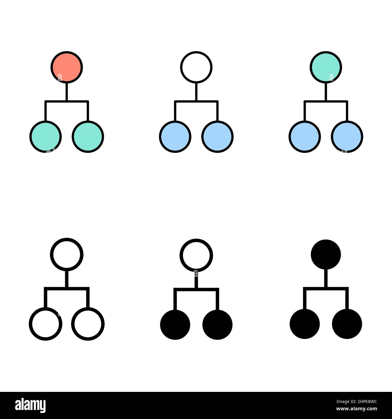 Organization set icon, Teamwork collection group, people work together