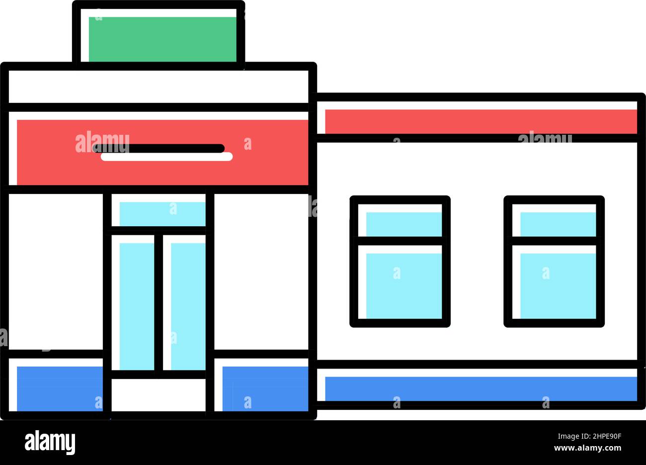 store building color icon vector illustration Stock Vector Image & Art ...