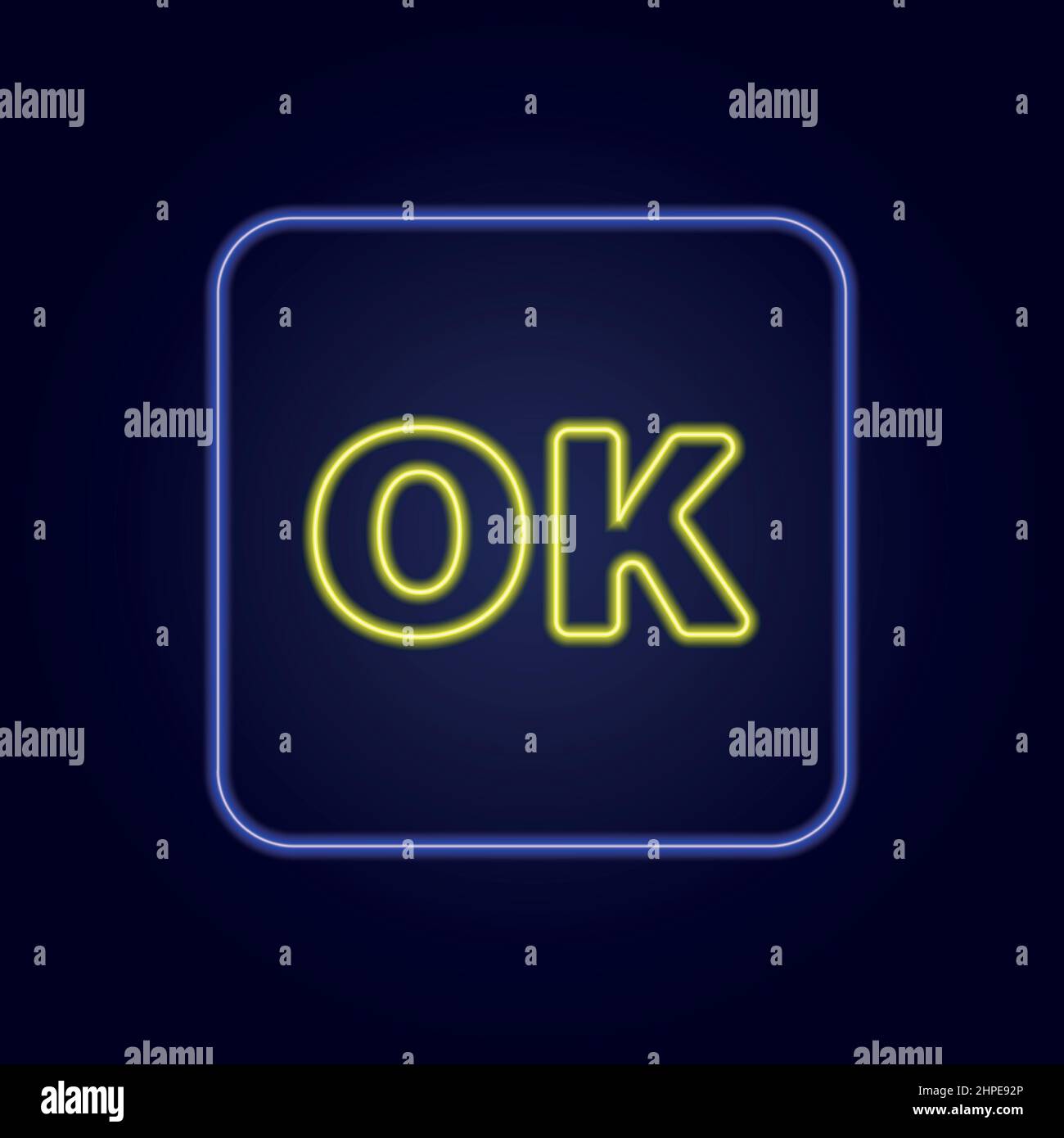 Okay neon sign hi-res stock photography and images - Alamy