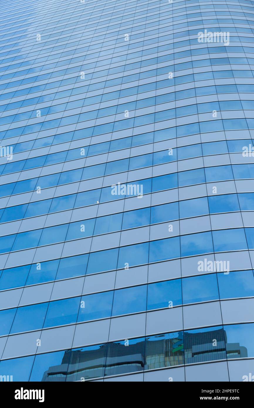 blue glass building background Stock Photo - Alamy