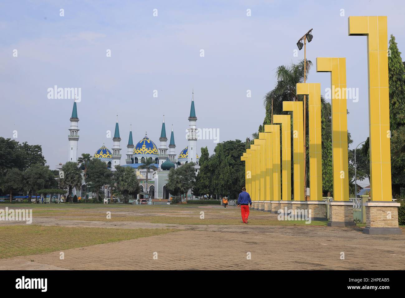 Tuban, Indonesia - January 25, 2022: The Great Mosque of Tuban (Masjid Agung) Stock Photo