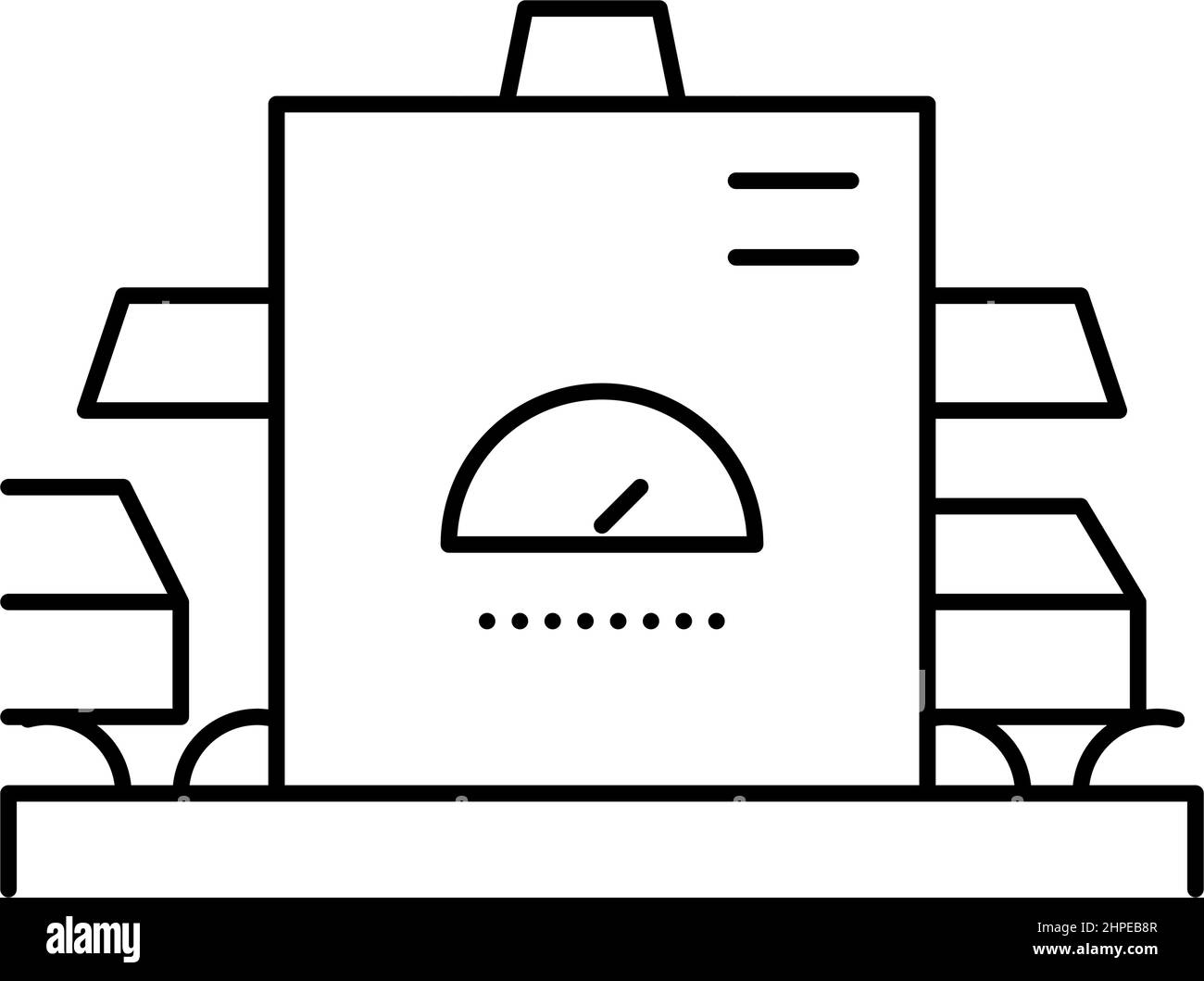 manufacturing conveyor aluminium line icon vector illustration Stock ...
